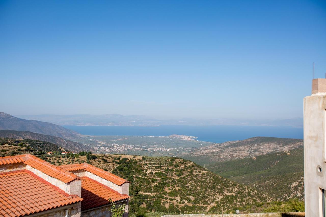 Raise Luxury Villas With A Great Sea View Of Astrosオリニ・メリゴウ エクステリア 写真
